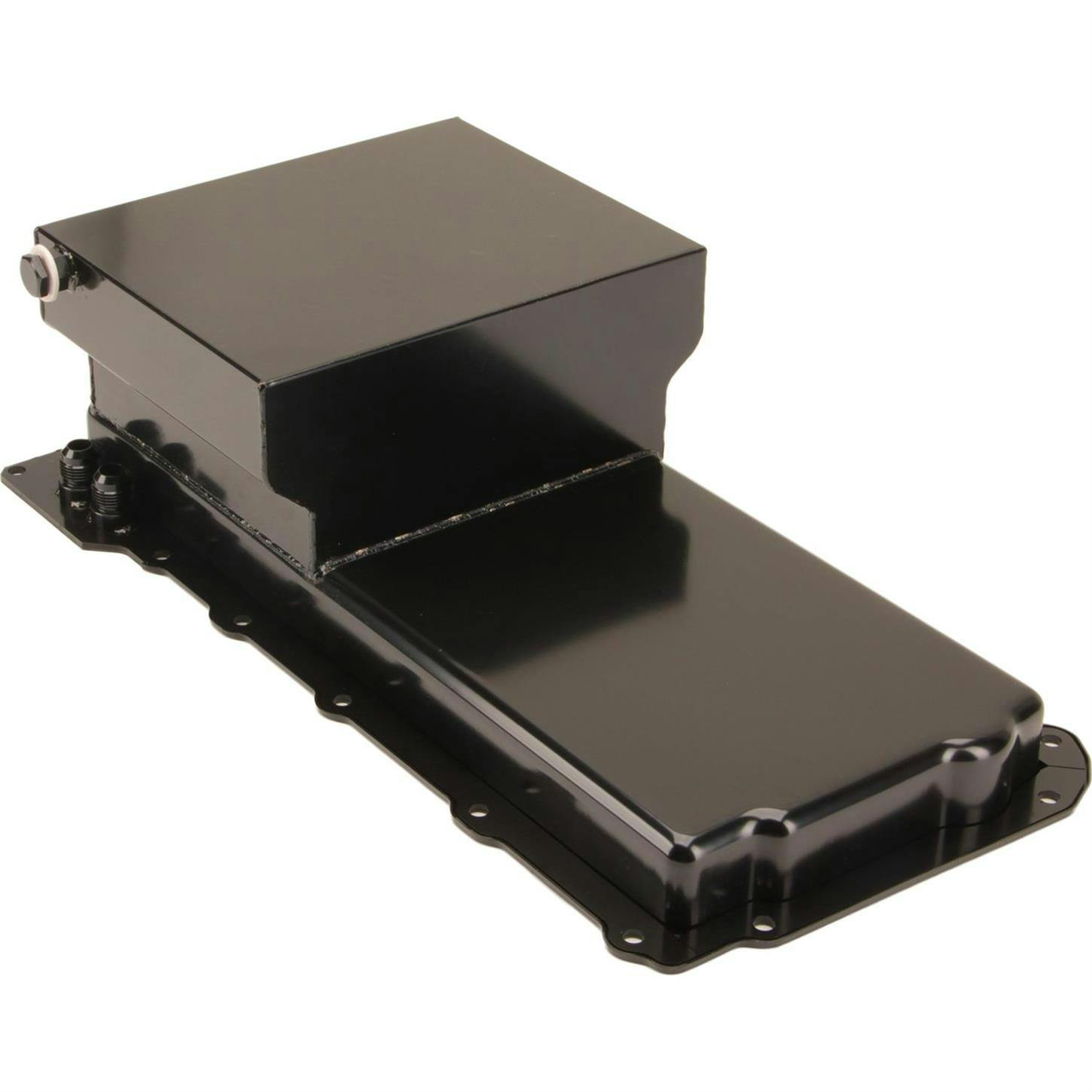 LS Engine Swap Conversion Low Profile Oil Pan Kit, Black, 10 AN