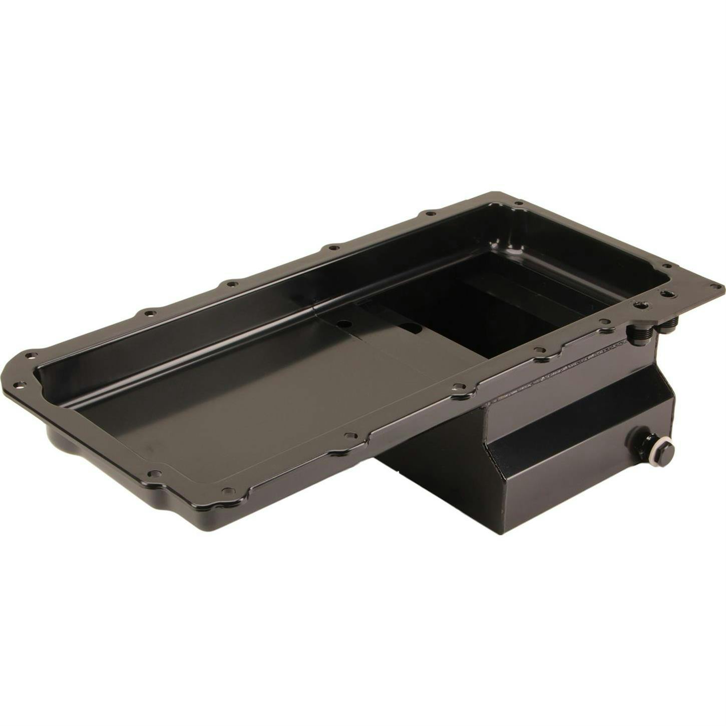 LS Engine Swap Conversion Low Profile Oil Pan Kit, Black, 10 AN