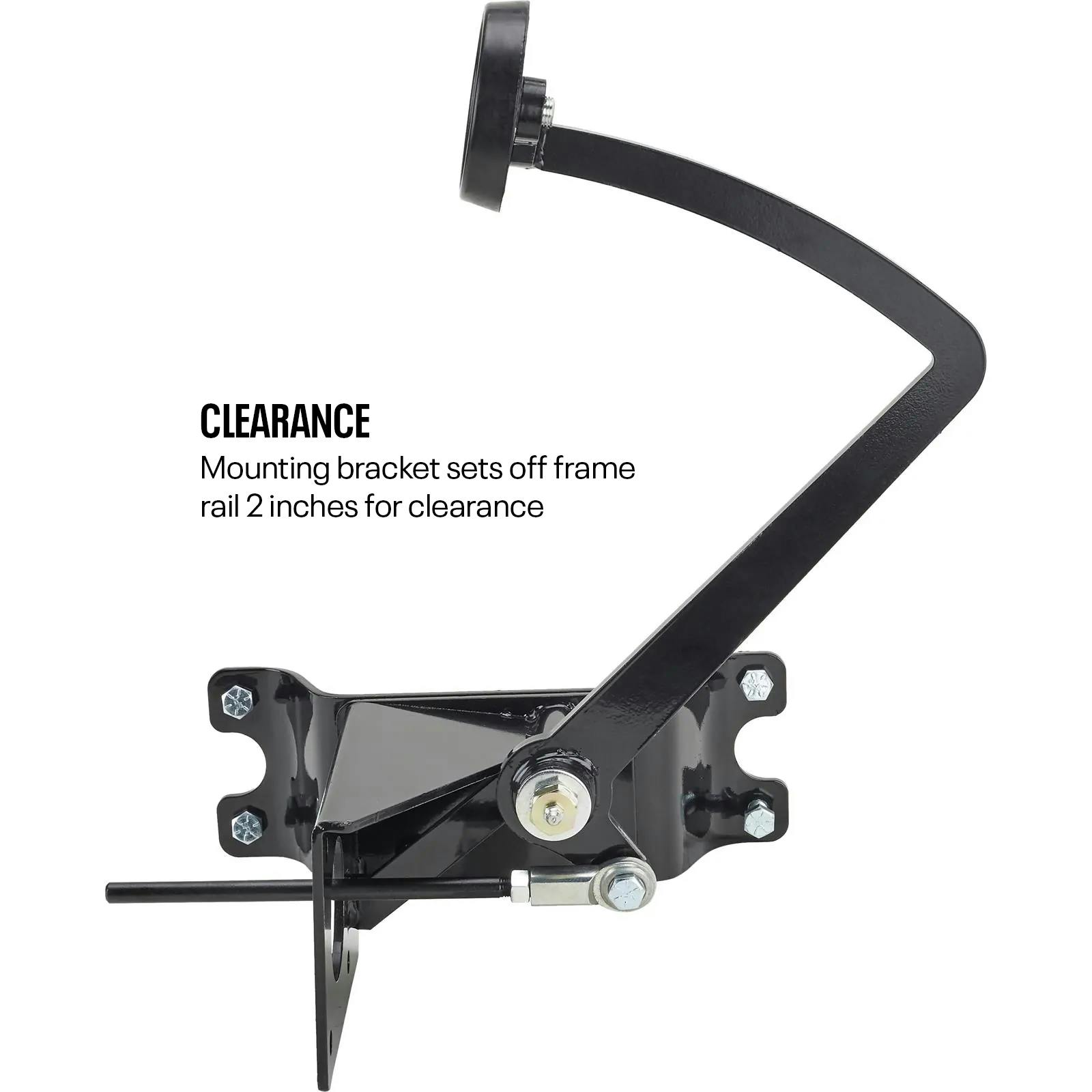 Black Universal Brake Pedal/Master Cylinder Frame Bracket