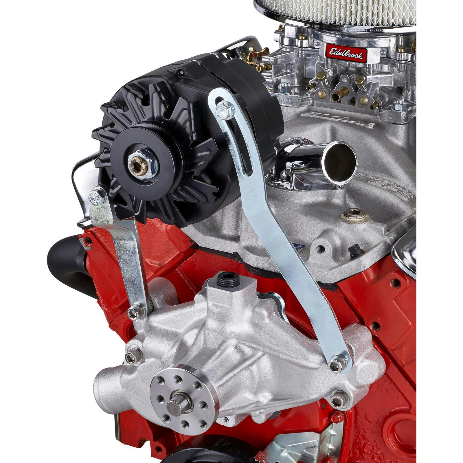 Small Block Chevy Upper Alternator Bracket, Plain