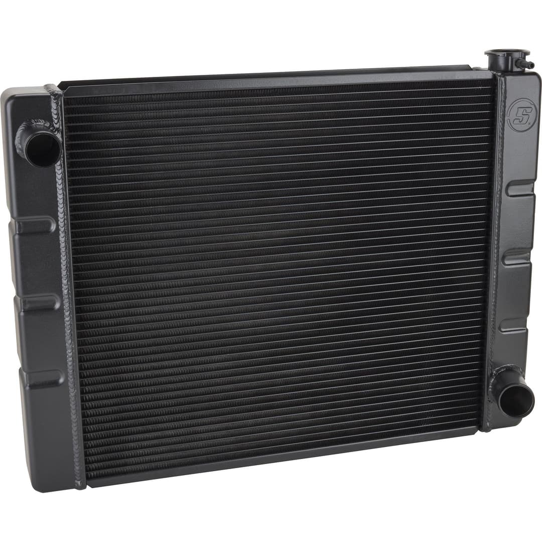 Speedway Chevy SBC/BBC Aluminum Radiators, Universal Fit, Black