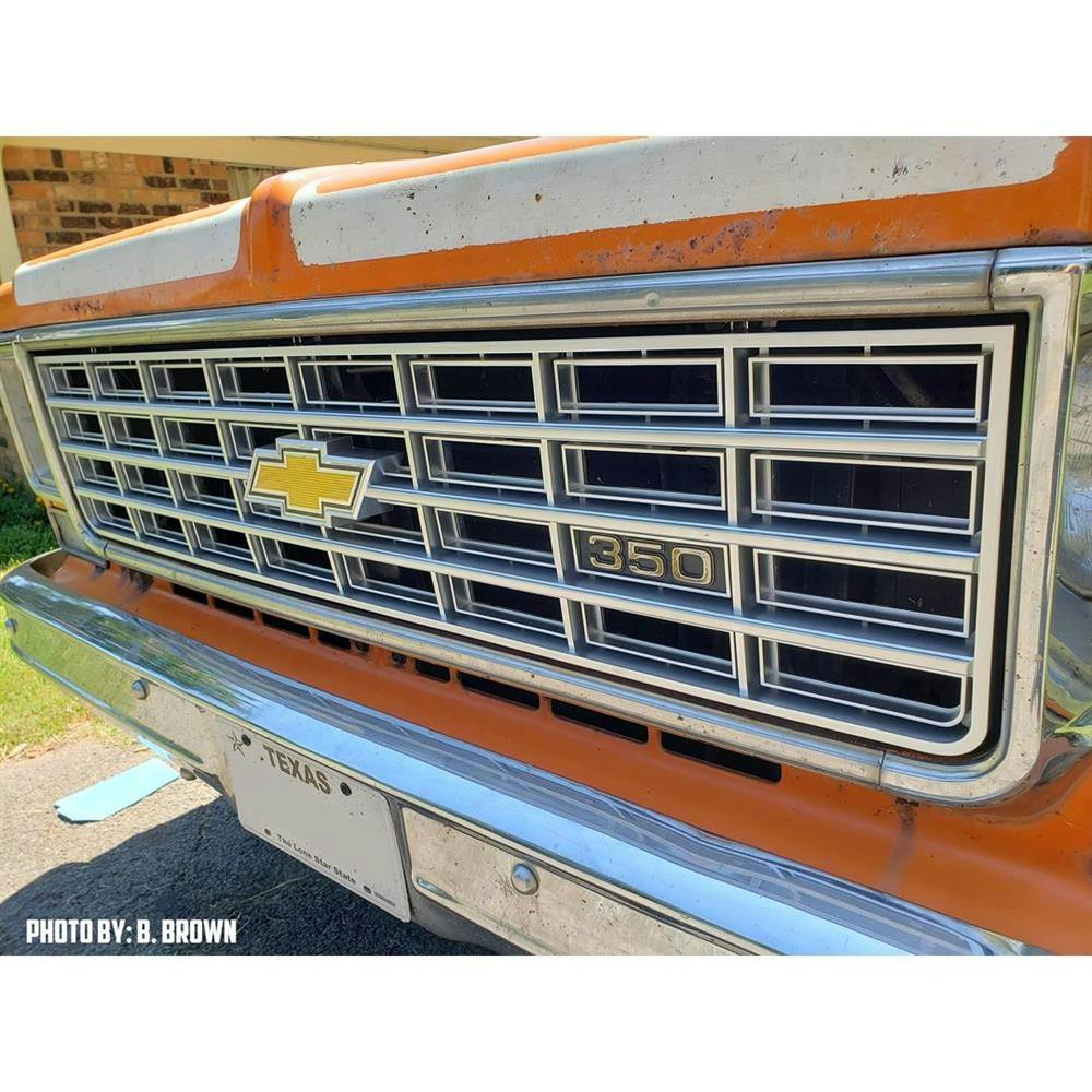 Auto Metal Direct 150-4075-2 1975-76 Chevy Pickup Grill, Gray