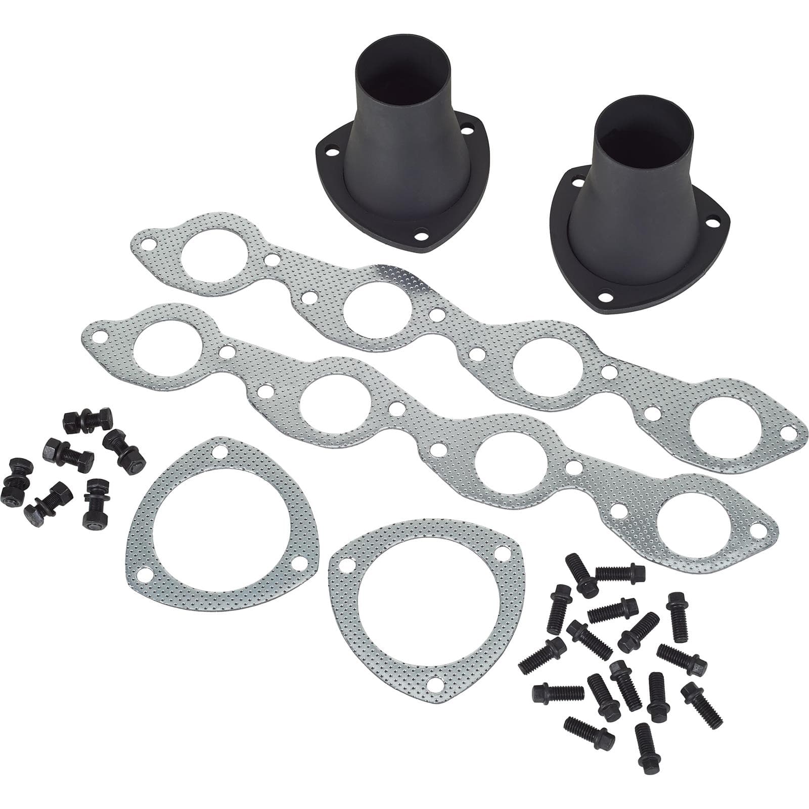 Big Block Chevy Fenderwell Headers for 1955-57 Chevy, Black