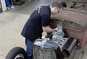 Oil Bypass Plug on an Early Hemi