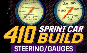 Steering/Gauges - 410 Sprint Car Build