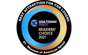 Speedway Motors Museum of American Speed Named Best Attraction for Car Lovers by USA TODAY