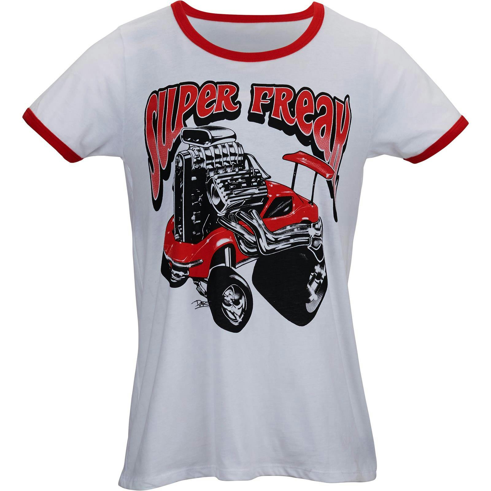 Styled by Shuten 100627WR Super Freak Ladies Ringer T-Shirt