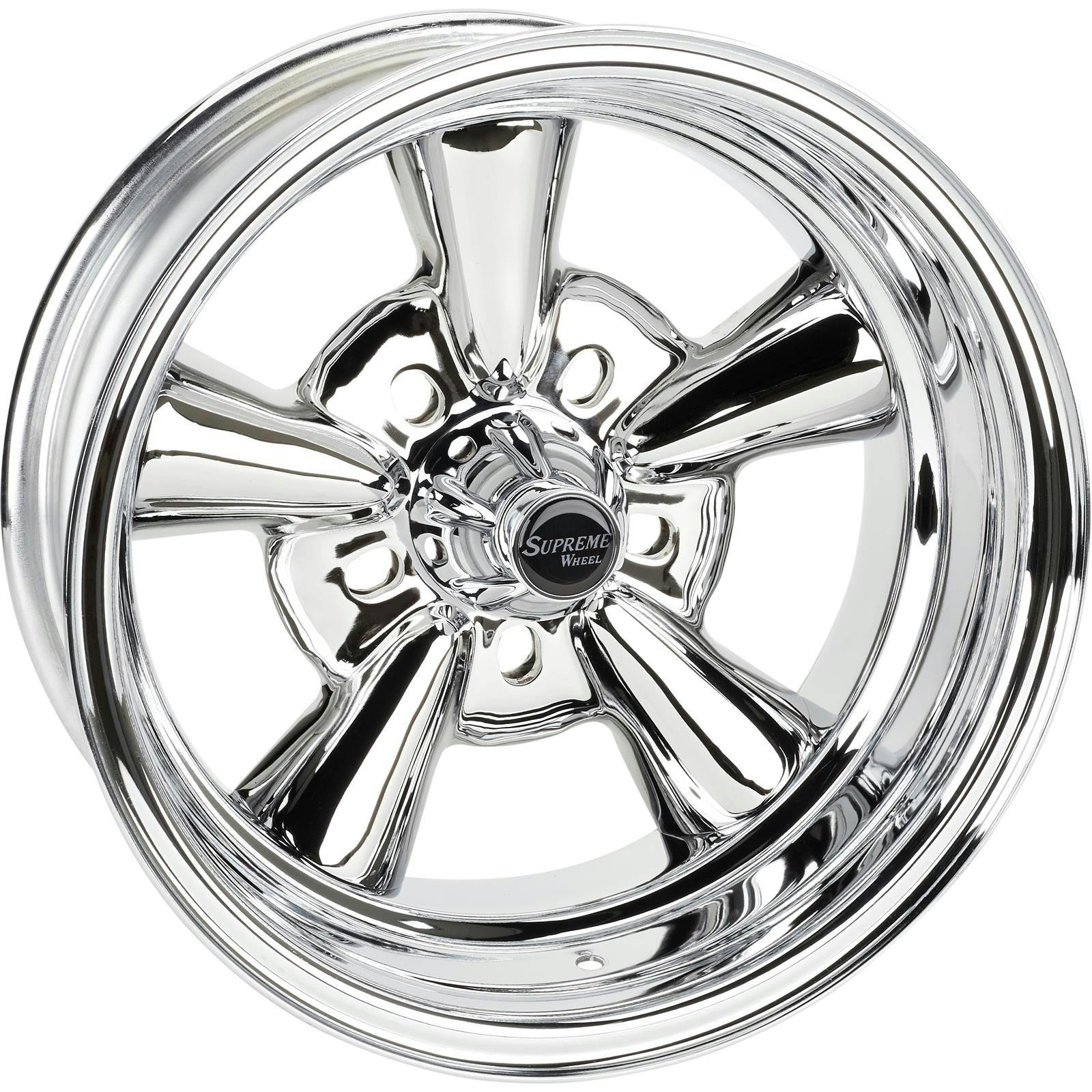 Allied Wheel 6758099R Supreme 15x8 Reverse Wheel, 5x4.5/5x4.75/5x5