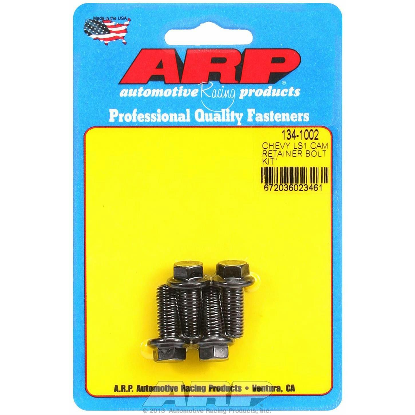 ARP 134-1002 Cam Retainer Plate Bolt Kit, Chevy LS Engine, Hex