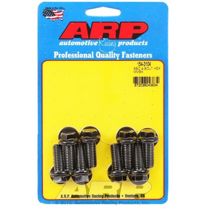 ARP 134-3104 Motor Mount Bolt Kit 8-pc., Chevy LS Engine, Hex