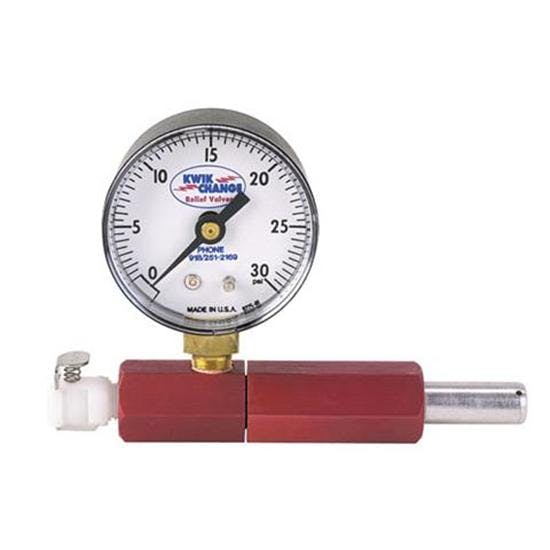 Kwik Change 713-300 Hand Pump for Setting Bleed-Offs, 0-30 PSI