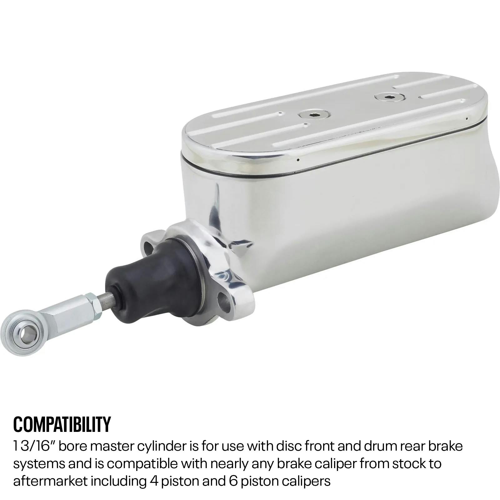 Compact Electric Brake Power Booster Master Cylinder, Disc/Drum