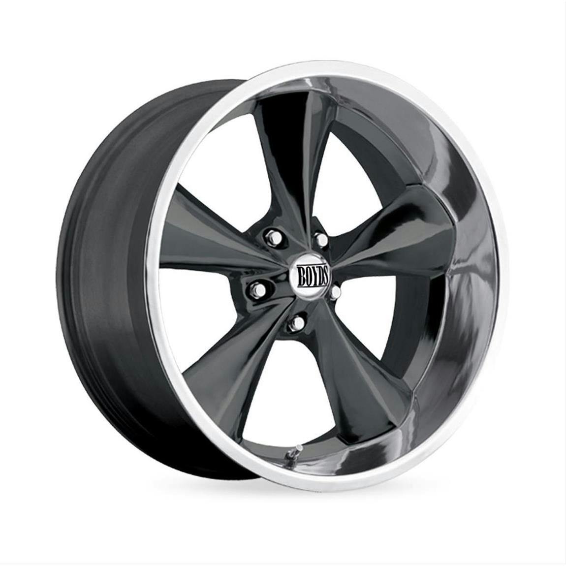 Boyd Coddington Wheels BC1-586545G 15X8, 5x4.5, Gunmetal