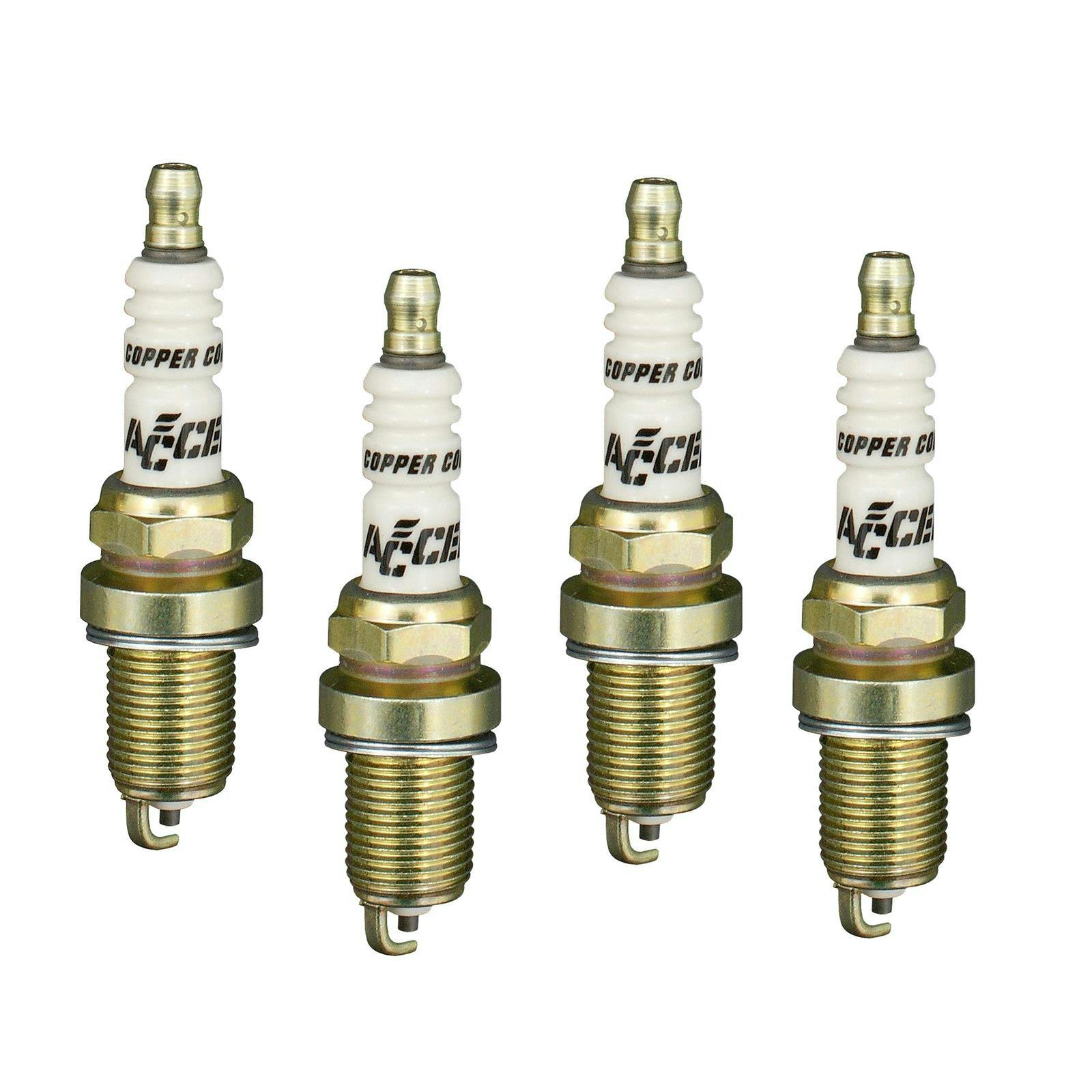ACCEL 0416S-4 Spark Plug, 14mm Thread, Shorty, .750 Inch, 4 Pack