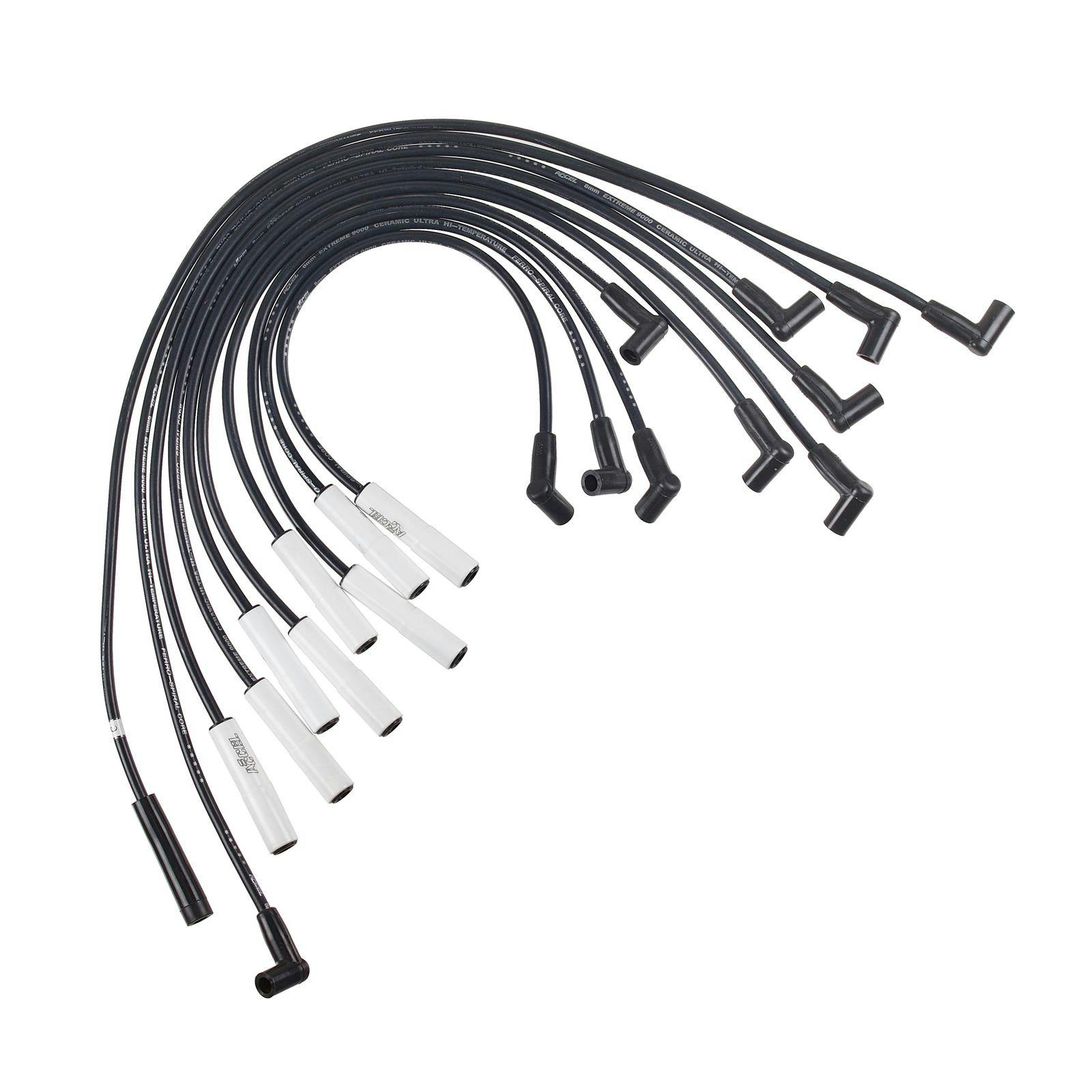 ACCEL 9023C Spark Plug Wire Set, Extreme 9000 Ceramic Boot, Dodge