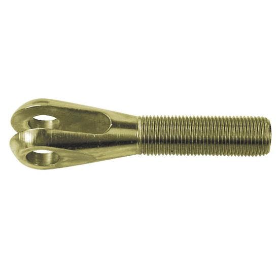 AFCO Steel Clevis, 5/8-18 RH Male, 3/8 Hole, 3/8 Slot