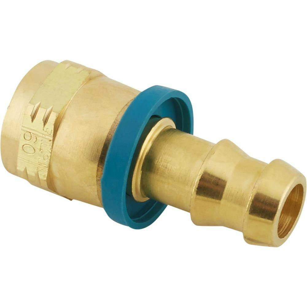 Straight Socketless Reuseable Push-On Hose End for -4 AN Fitting