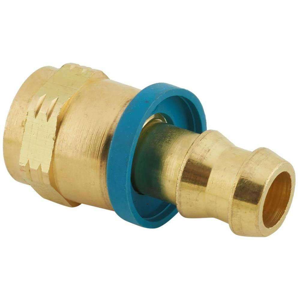 Straight Socketless Reuseable Push-On Hose End for -8 AN Fitting