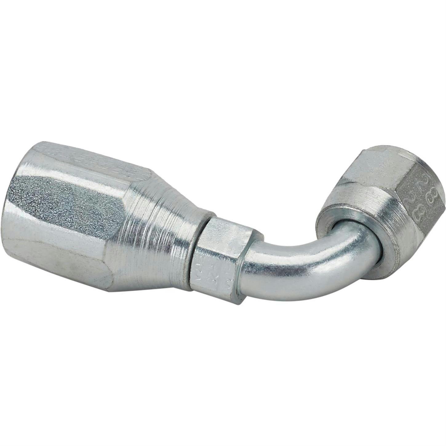 Steel -6 AN Fitting for Aeroquip FC300 High Pressure Hose, 90 Degree
