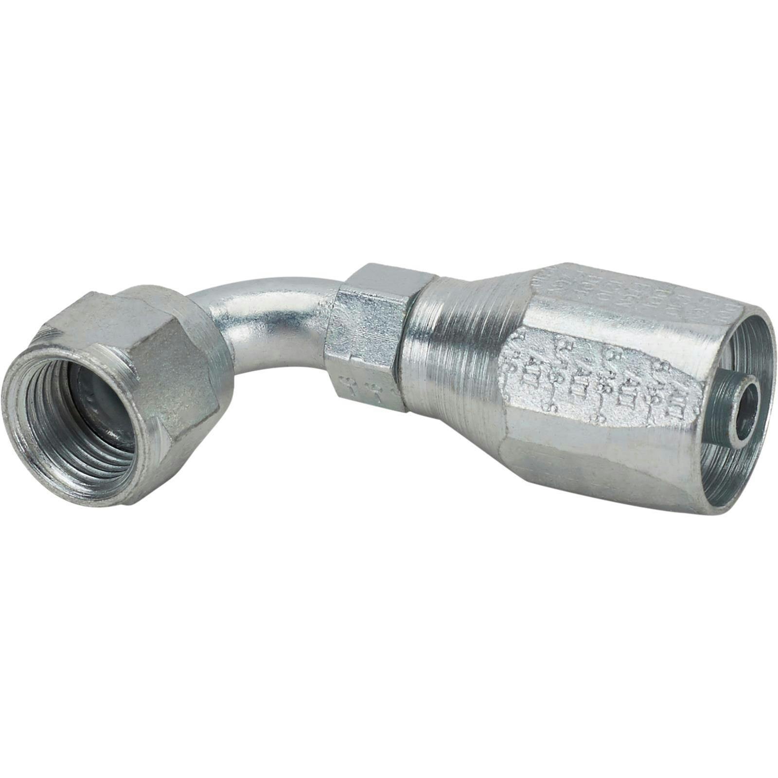Steel -6 AN Fitting for Aeroquip FC300 High Pressure Hose, 90 Degree
