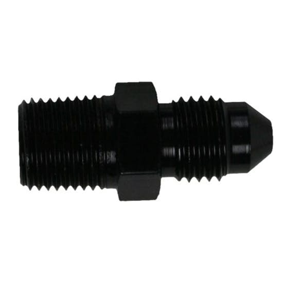 Afco 6680003 Aluminum Straight Brake Fitting, 1/8 Inch NPT Male, -3 AN