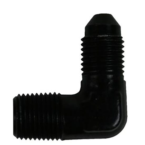 Afco 6680005 Aluminum 90 Degree Brake Fitting, 1/8 In. NPT Male, -3 AN