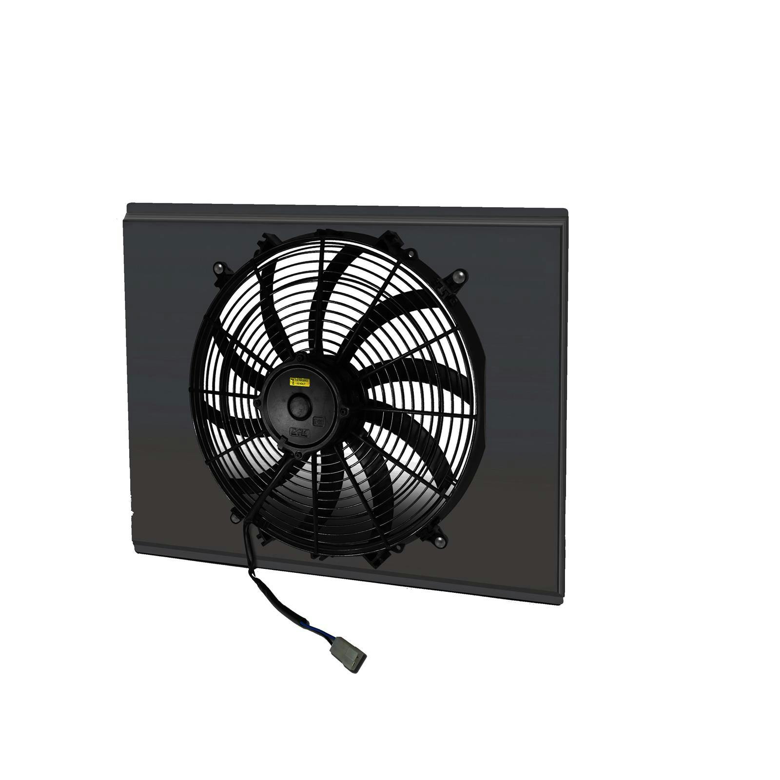 AFCO 80110FSO-B Custom Radiator Cooling Fan Shroud, Black