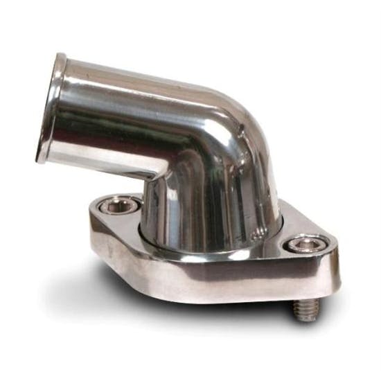 AFCO 80312-15 Chevy Aluminum Thermostat Housing, 15 Degree Neck