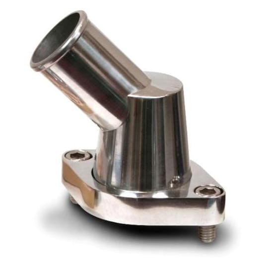 AFCO Chevy Aluminum Thermostat Housing, 45 Degree Neck