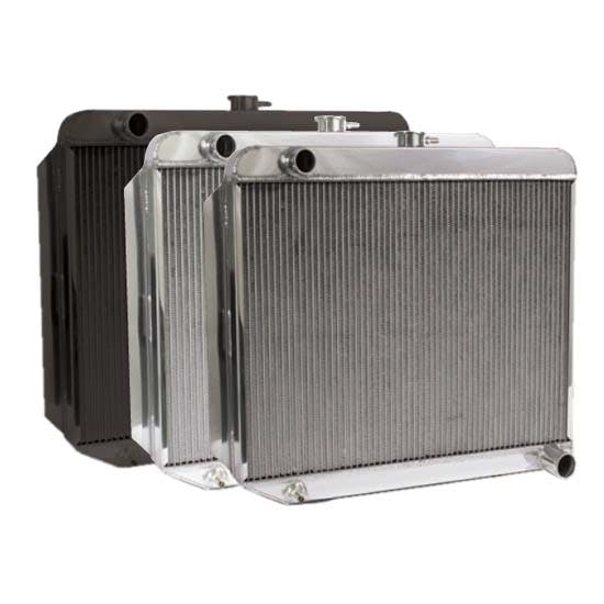 AFCO Direct Fit '60-'78 Mopar A, B, E-Body Rad, 22 x 22 Inch, Driver Side Inlet