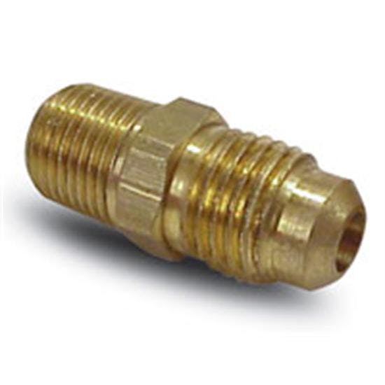 AFCO 85258 Brass Gauge Fitting Adapter, 1/8 Inch Male Pipe to -4 AN