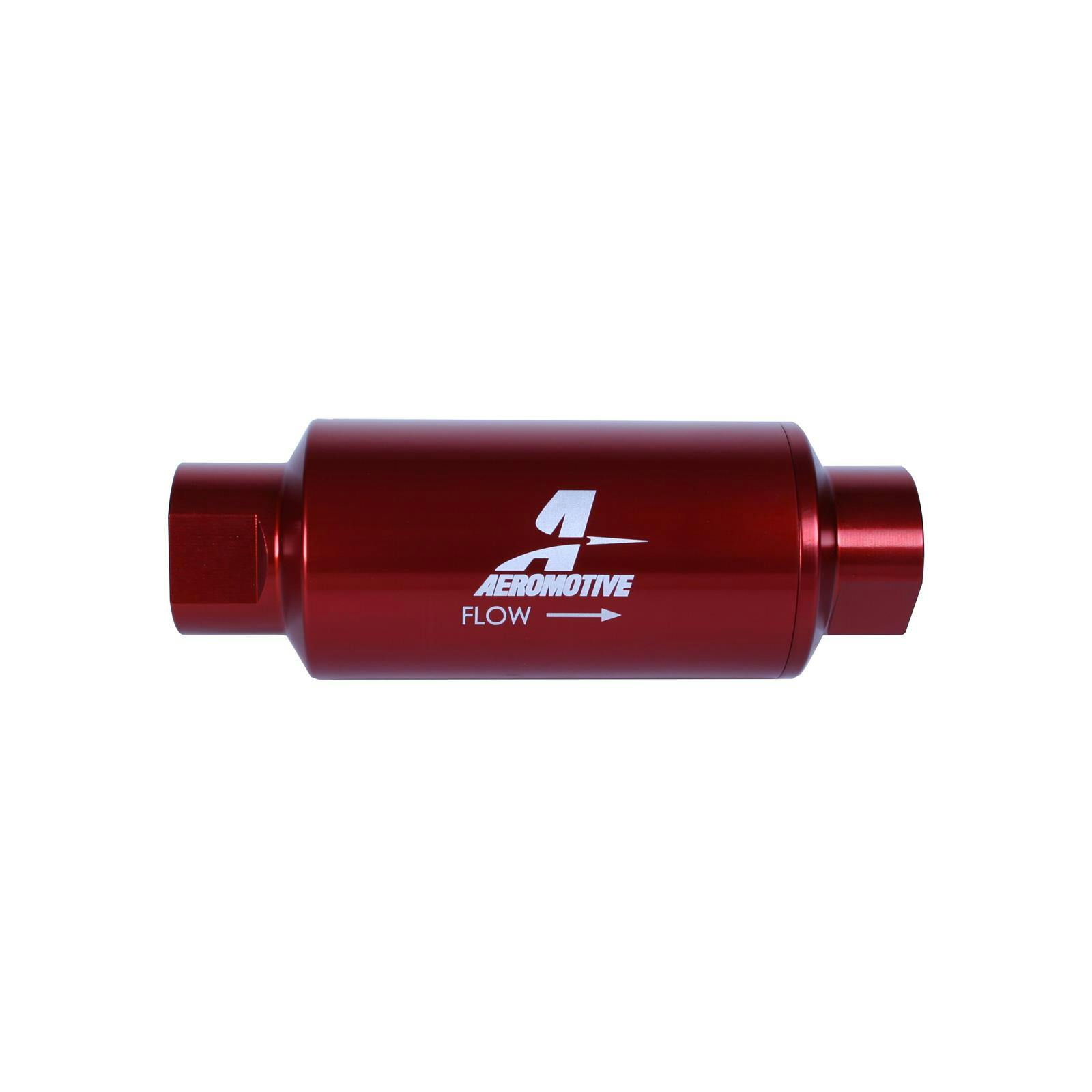 Aeromotive 12340 10-M Inline Microglass Fuel Filter, ORB-10, Red