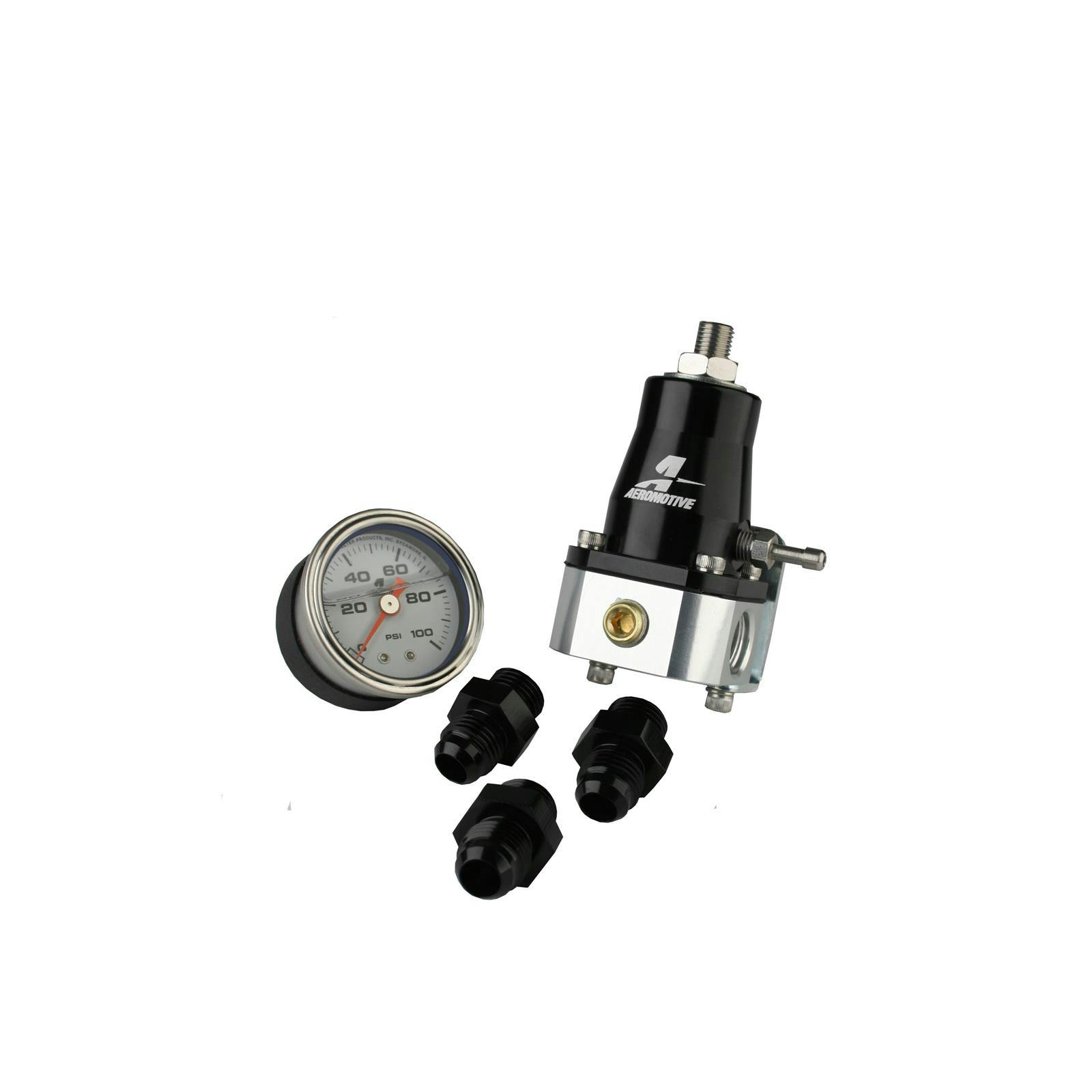Aeromotive 13130 Compact EFI Regulator/Gauge/Fitting Kit