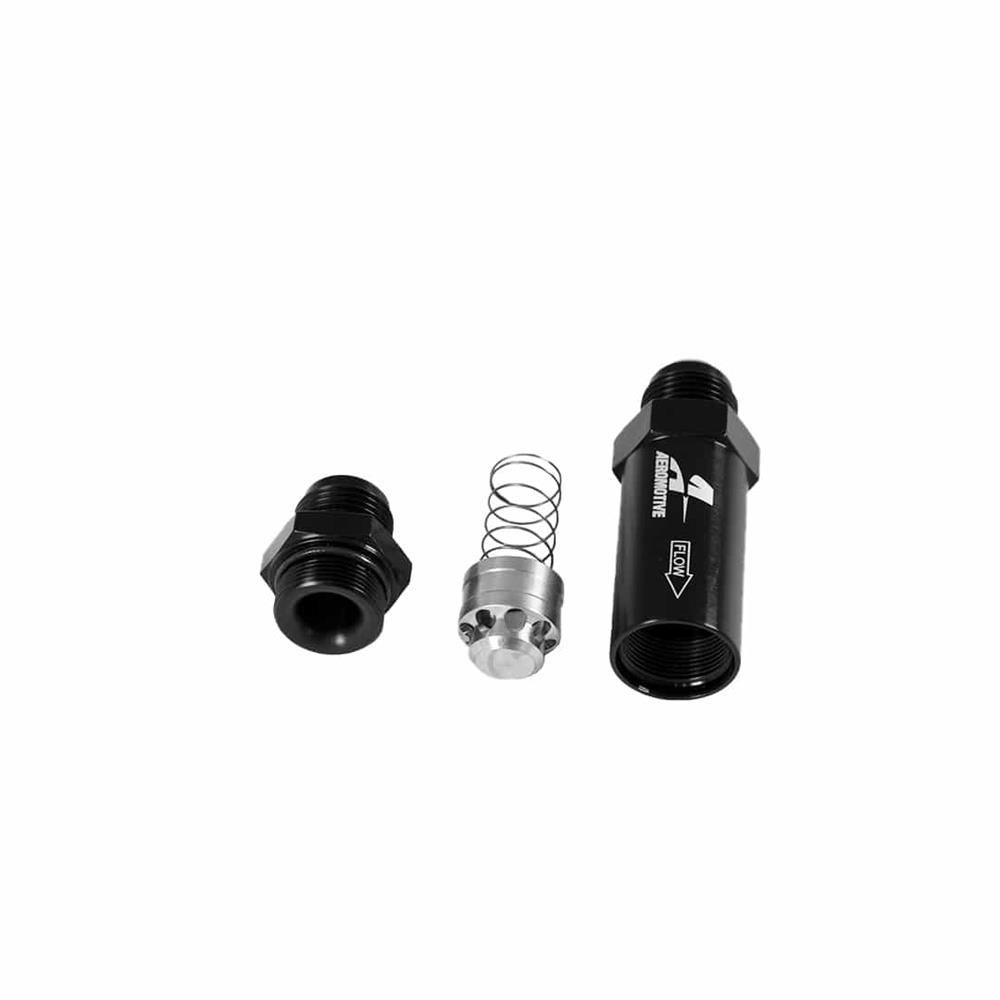 Aeromotive 15133 Inline Check Valve, -10 AN Flare, Black