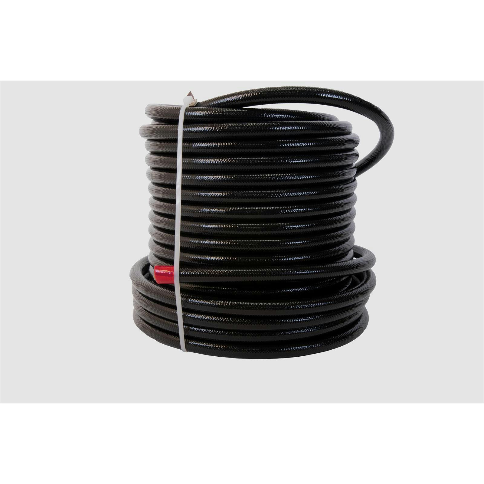 Aeromotive 15325 -8 AN x 8 Foot PTFE SS Braided Fuel Hose, Black