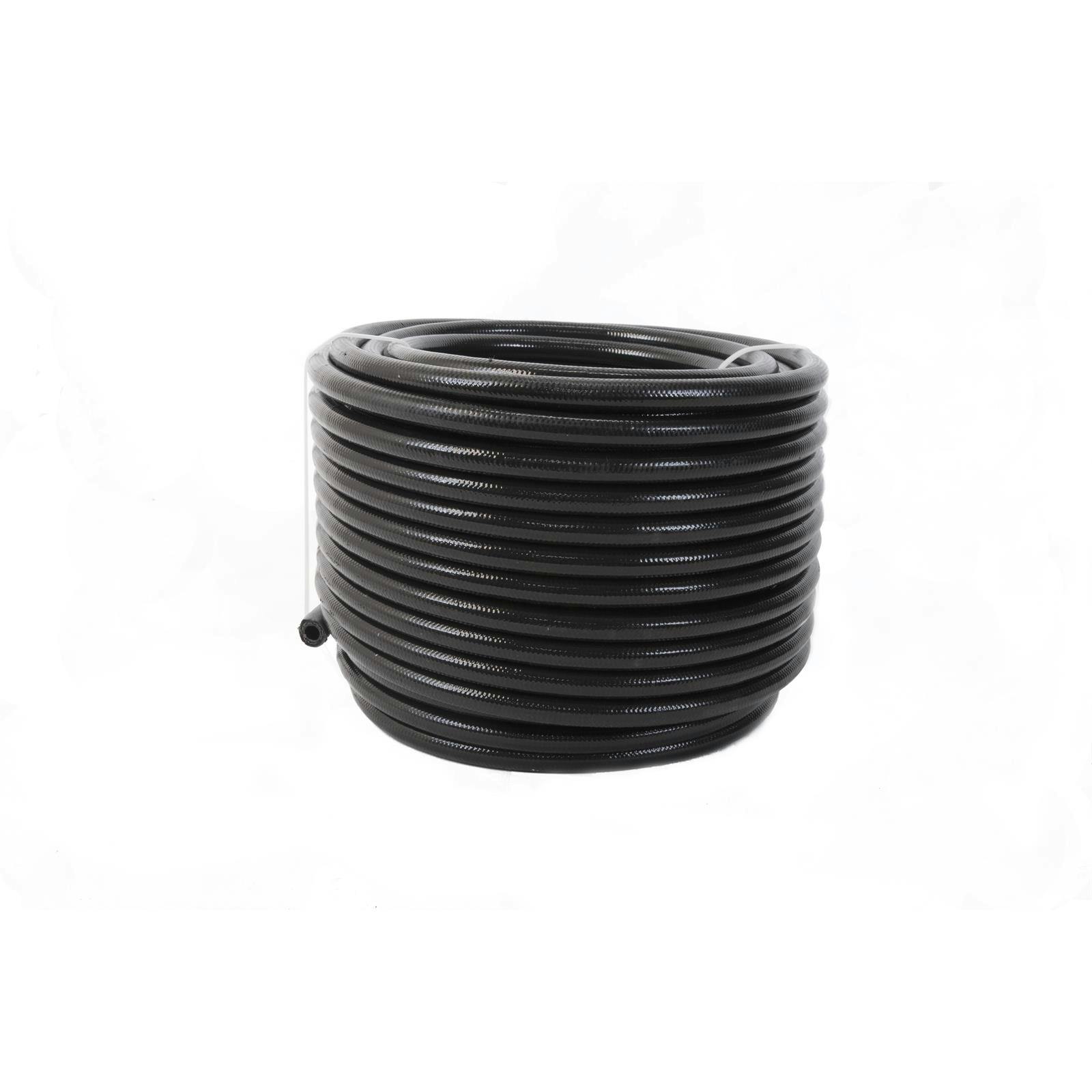 Aeromotive 15335 Black Braided Fuel Line, AN-6, PTFE, 16 Feet
