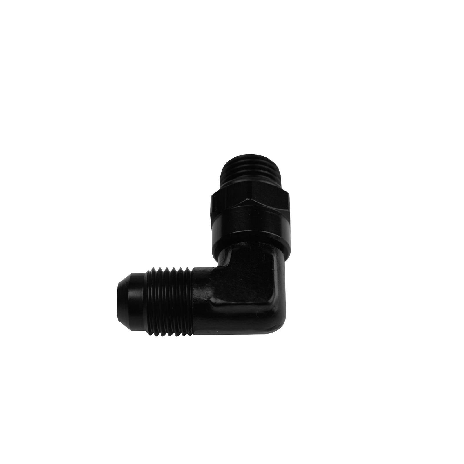 Aeromotive 15689 -6 AN ORB to -6 AN Flare 90-Degree Elbow Fitting