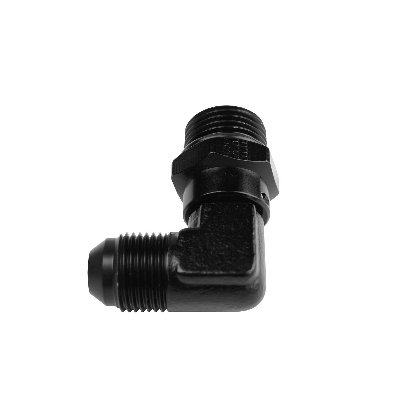Aeromotive 15690 -10AN ORB to -8 AN Flare 90-Degree Elbow Fitting