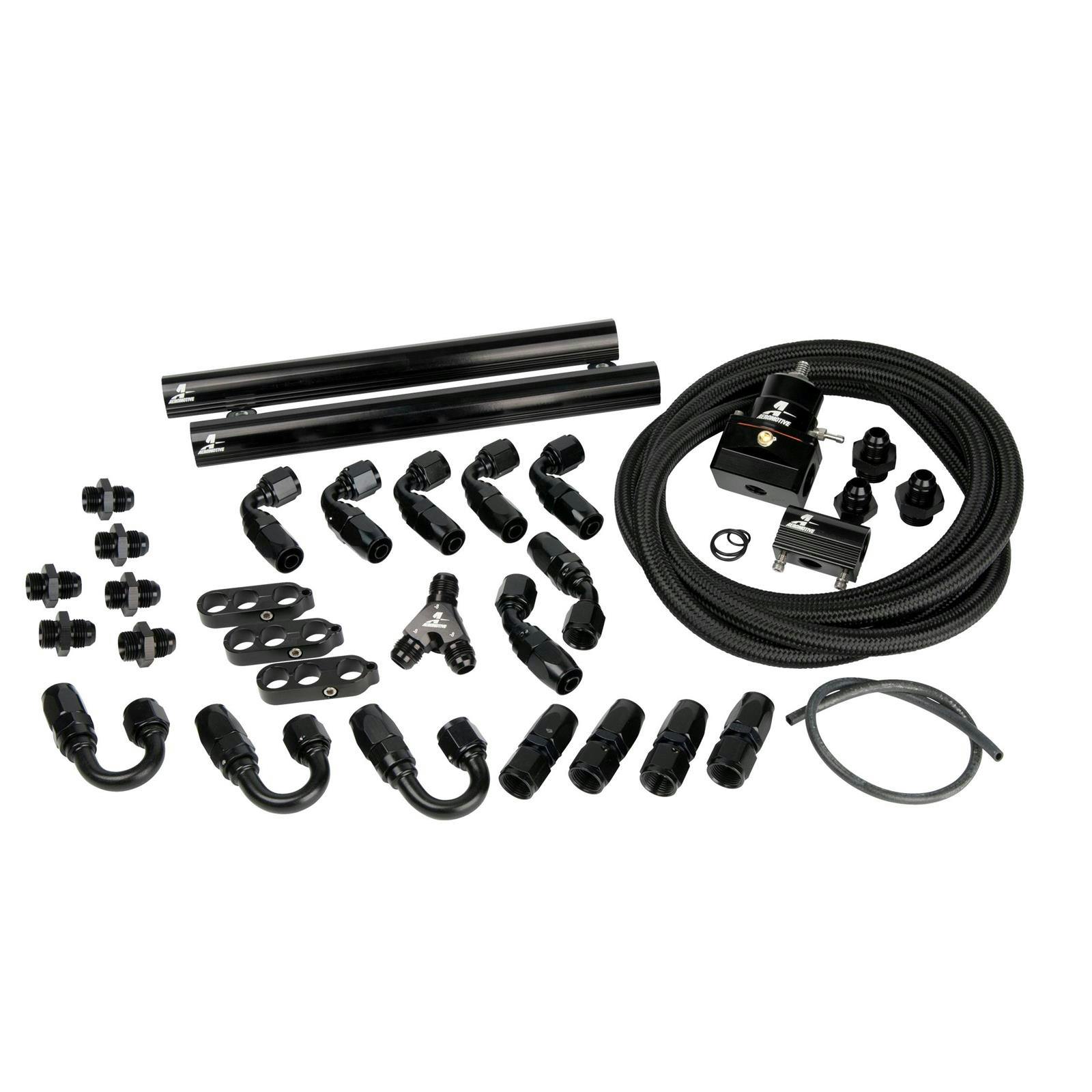 Aeromotive 17156 Fuel Rail/Regulator System Kit,10 Ford Cobra Jet
