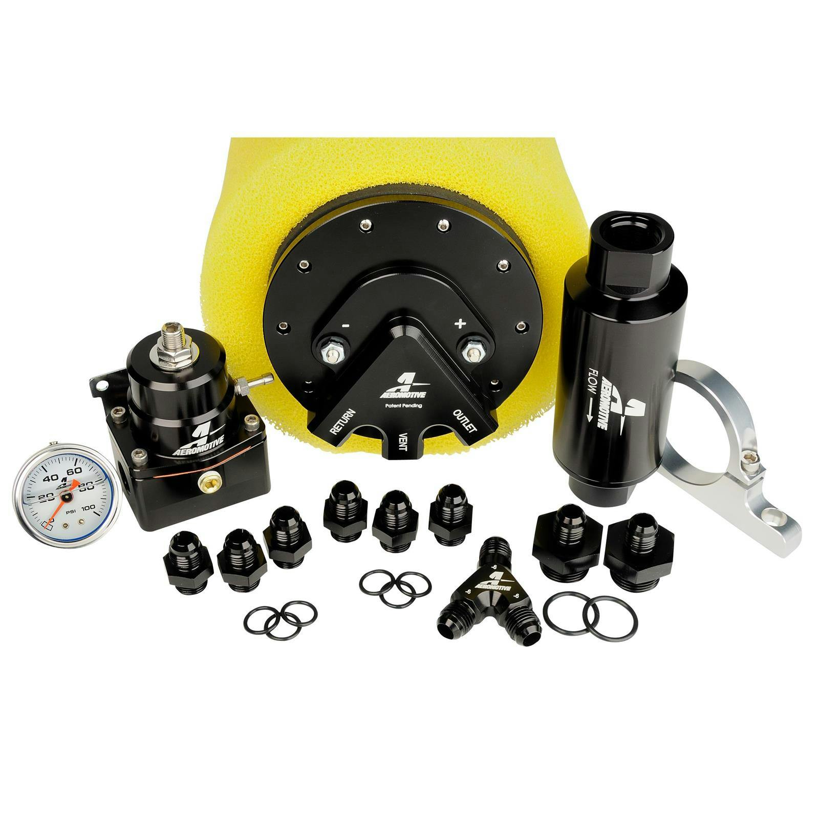 Aeromotive 17164 Phantom 340 Fuel Pump System, Return w/Y-Block