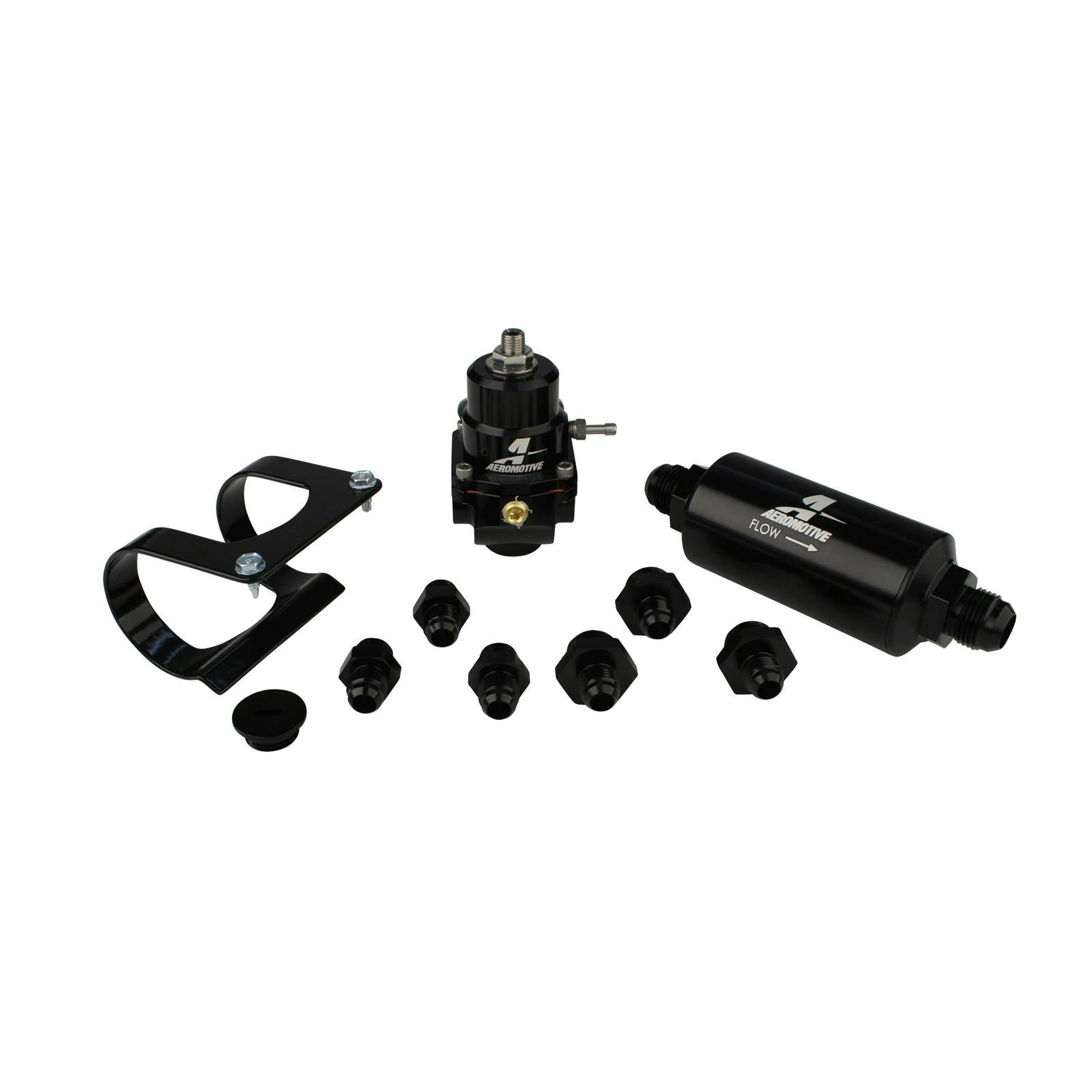 Aeromotive 17352 Stealth EFI Throttle Body Conversion Rail Kit