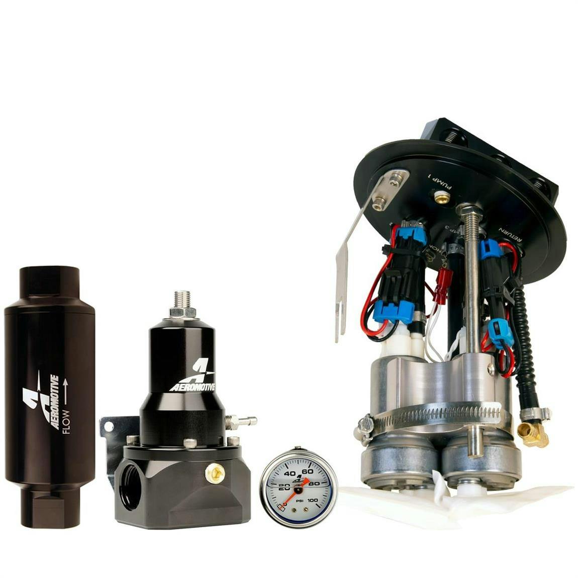 Aeromotive 17355 2011-17 Mustang Drop-In Pump Kit, Dual 450 lph