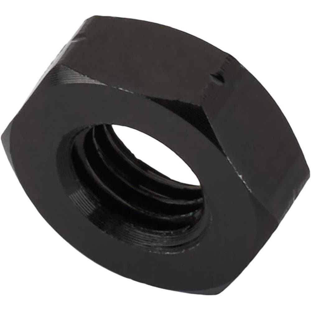 Black Aluminum Jam Nut, 1/4-28 Thread