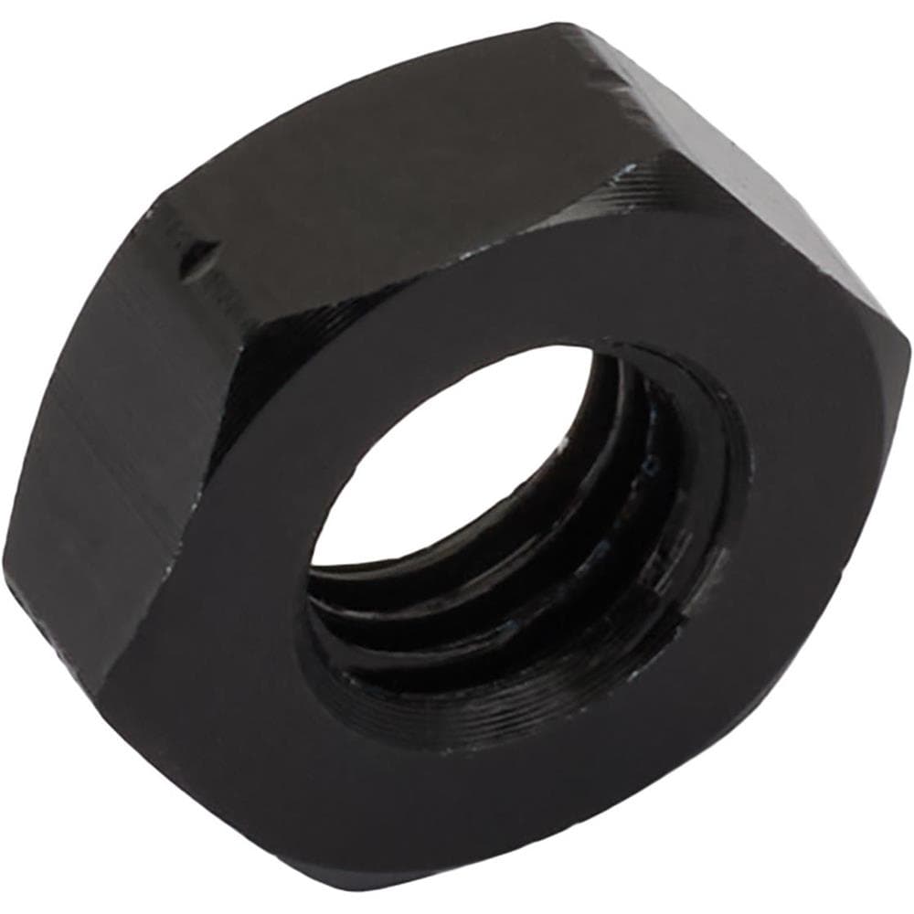 Black Aluminum Jam Nut, 1/4-28 Thread