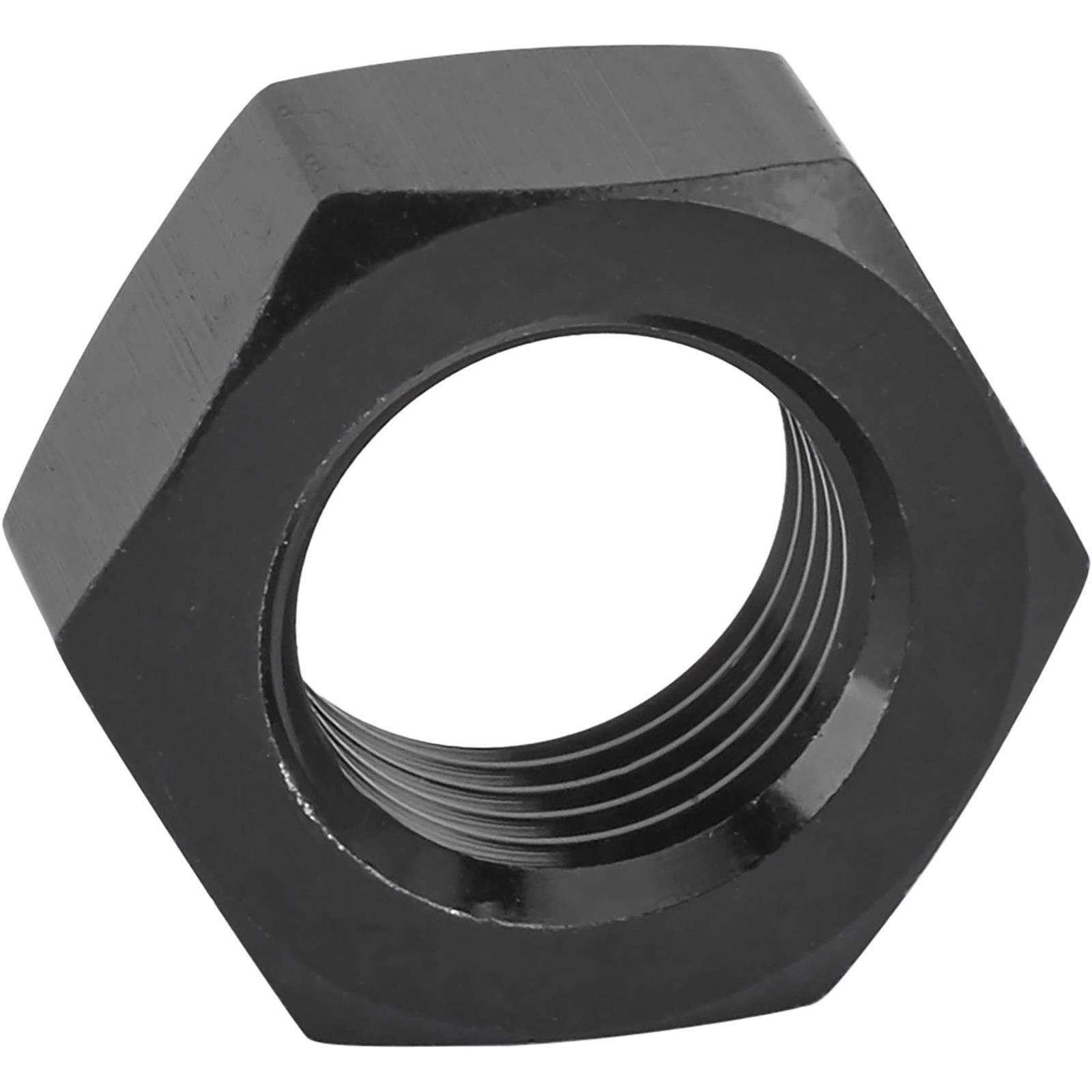 Black Aluminum Jam Nut, 1/2-20 Thread