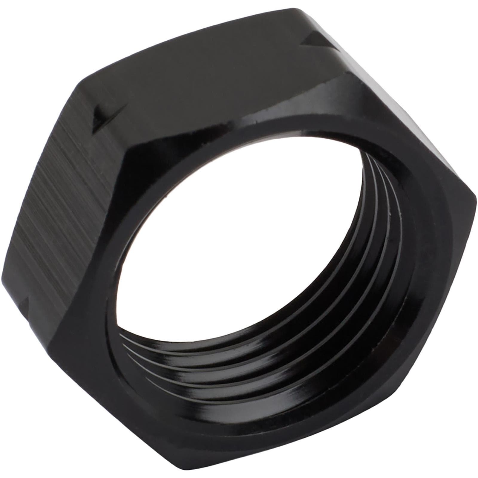 Black Aluminum Jam Nut, 5/8-18 Thread