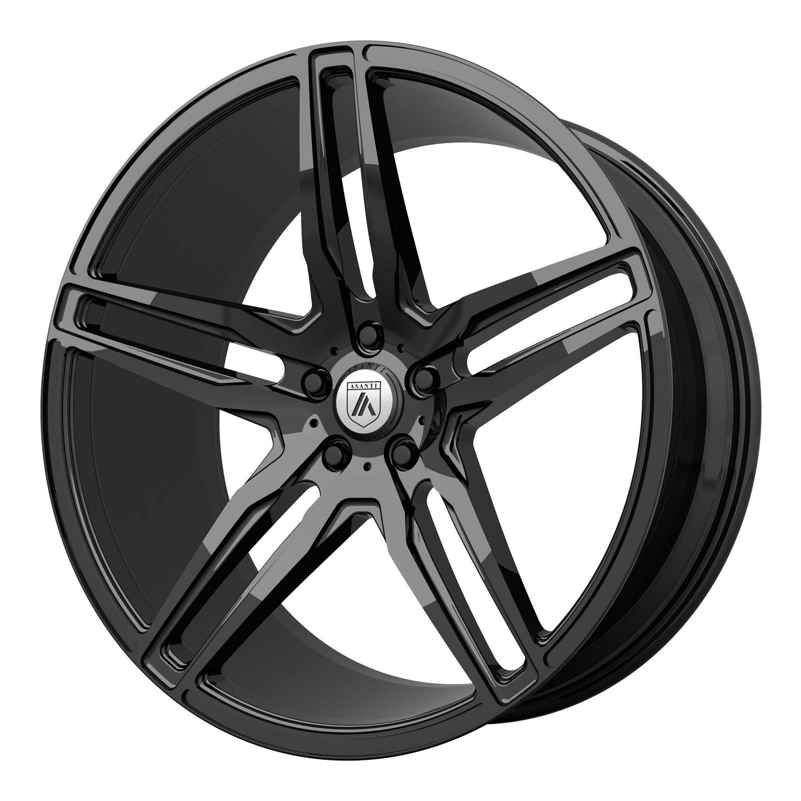Asanti ABL12-22051525BK Black Label Series Wheel, 22 x 10.5