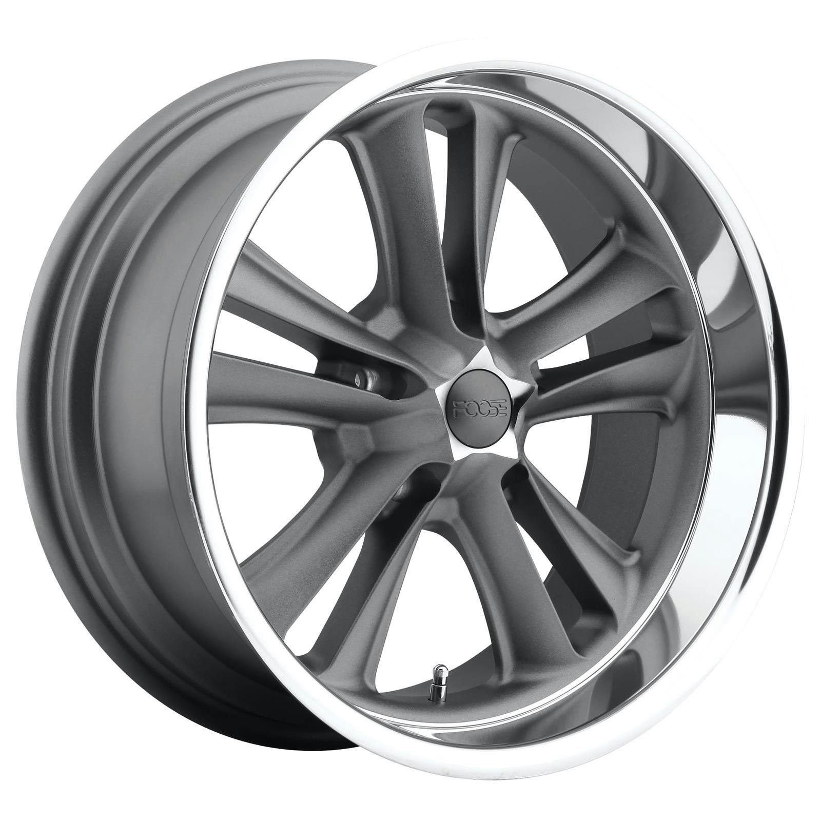 Foose Wheels F09917806545 Knuckle Wheel, 17x8, Matte Gun Metal