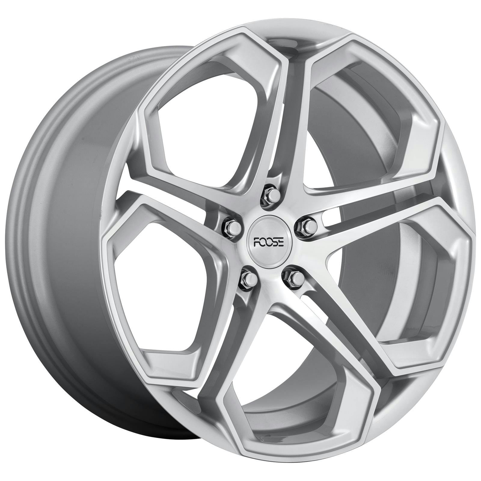 Foose Wheels F170200590+20 Impala Wheel, 20x10.5, Silver Machined