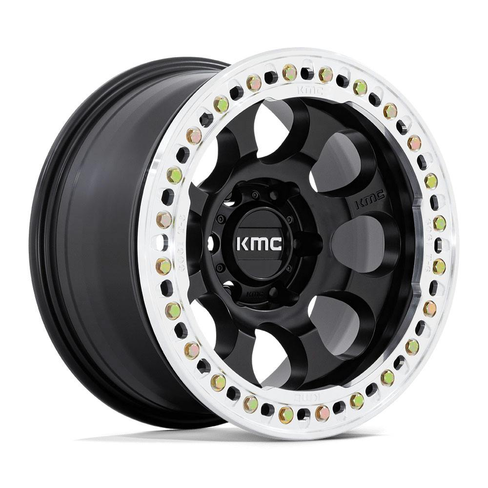 KMC KM237MD17856000 KM237 Riot Beadlock Wheel 17X8.5, Satin Black